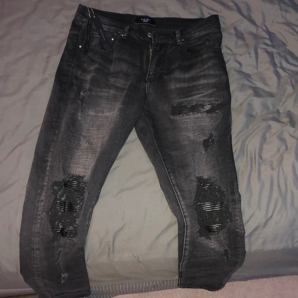 mike amiri mx1 distressed skinny jeans - Picture 2 of 7
